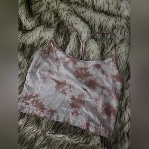 Victoria's Secret Tie-Dye Camisole in Pink and Cream
